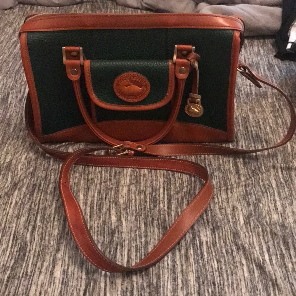 Vintage pebble leather imitation Dooney purse